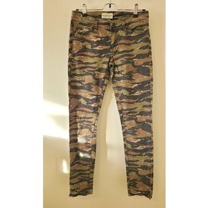 Denim and supply tiger camo skinny jeans